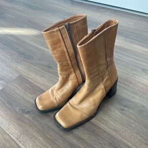Aldo size 7 brown leather boots